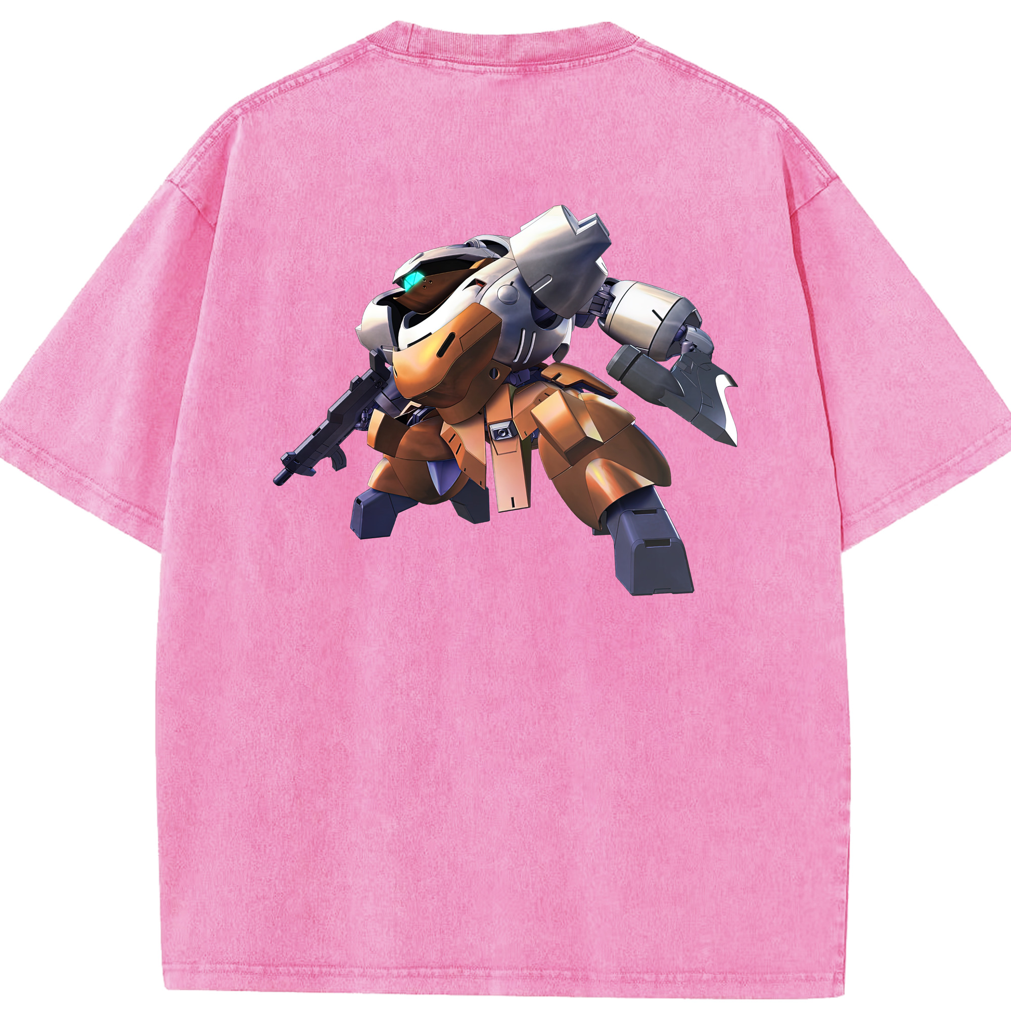 （画像用） 機動戦士ガンダム Mobile Suit Gundam 綿100% ヴィンテージ風 半袖Tシャツ（背面プリント）